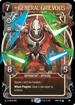General Grievous - Scourge of Dathomir (Prestige Foil) (864) - H - Legendary - Foil