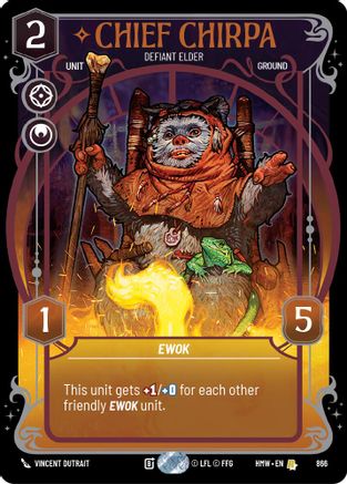 Chief Chirpa - Defiant Elder (Prestige Foil) (866) - H - Rare - Foil