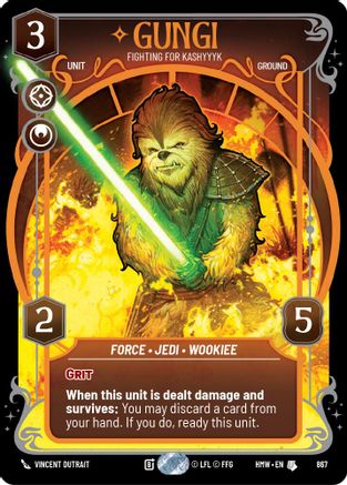 Gungi - Fighting for Kashyyyk (Prestige Foil) (867) - H - Uncommon - Foil