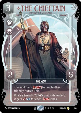 The Chieftain - Here Since the Oceans Dried (Prestige Foil) (868) - H - Rare - Foil