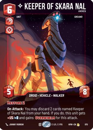 Keeper of Skara Nal - Awoken (Prestige Foil) (870) - H - Rare - Foil