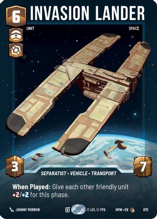 Invasion Lander (Prestige Foil) (875) - H - Common - Foil