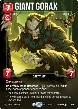 Giant Gorax (Prestige Foil) (879) - H - Legendary - Foil