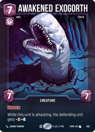 Awakened Exogorth (Prestige Foil) (880) - H - Uncommon - Foil