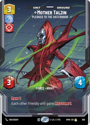 Mother Talzin - Pledged to the Sisterhood (Prestige Foil) (888) - H - Rare - Foil