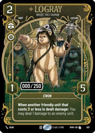 Logray - Bright Tree Shaman (Serialized) (897) - H - Uncommon - Foil