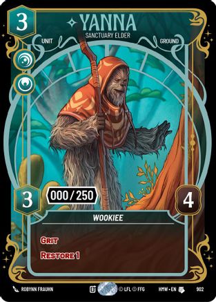 Yanna - Sanctuary Elder (Serialized) (902) - H - Uncommon - Foil