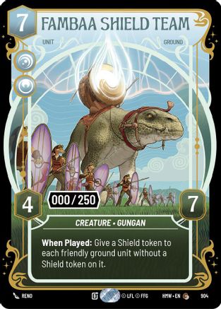 Fambaa Shield Team (Serialized) (904) - H - Common - Foil
