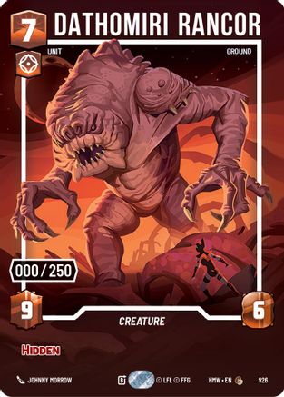 Dathomiri Rancor (Serialized) (926) - H - Common - Foil