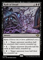 Rush of Dread (OTJ-104) - rare: (spree) - Foil