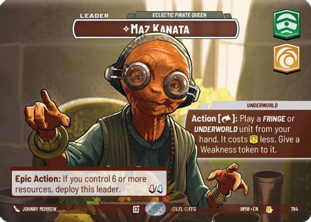 Maz Kanata - Eclectic Pirate Queen (Showcase) (784) - H - Rare - Foil