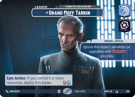 Grand Moff Tarkin - Tyrant of the Outer Rim (Showcase) (786) - H - Special - Foil