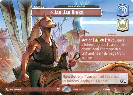 Jar Jar Binks - Bombad General (Showcase) (787) - H - Common - Foil