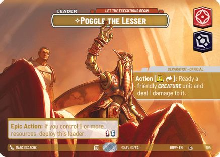 Poggle the Lesser - Let the Executions Begin (Showcase) (794) - H - Common - Foil
