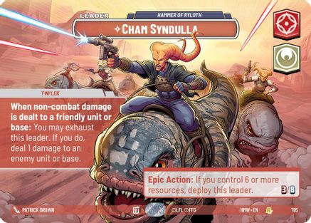 Cham Syndulla - Hammer of Ryloth (Showcase) (795) - H - Rare - Foil