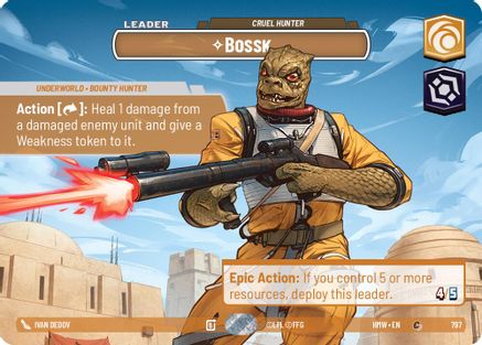 Bossk - Cruel Hunter (Showcase) (797) - H - Common - Foil