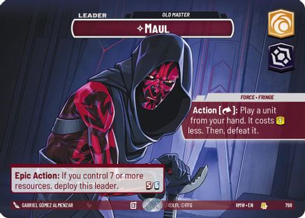 Maul - Old Master (Showcase) (798) - H - Rare - Foil