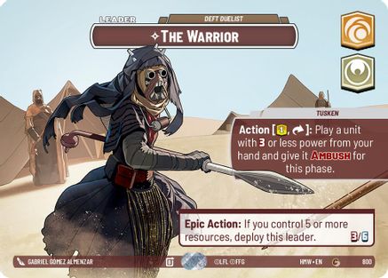 The Warrior - Deft Duelist (Showcase) (800) - H - Common - Foil