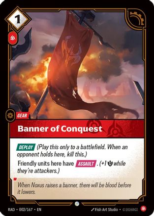 Banner of Conquest (002/167) - RAD - Common - Foil