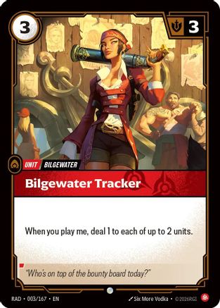 Bilgewater Tracker (003/167) - RAD - Common - Foil