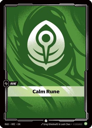 Calm Rune (R02) - RAD - Common - Foil