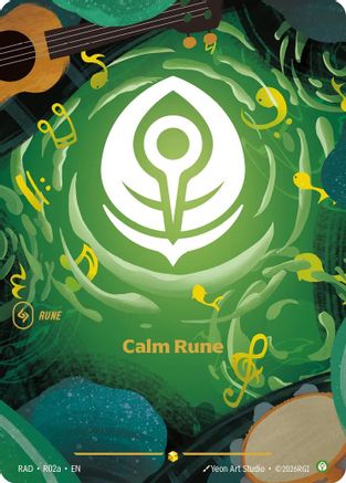 Calm Rune (R02a) (R02a) - RAD - Showcase - Foil