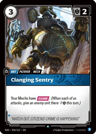 Clanging Sentry (055/167) - RAD - Uncommon