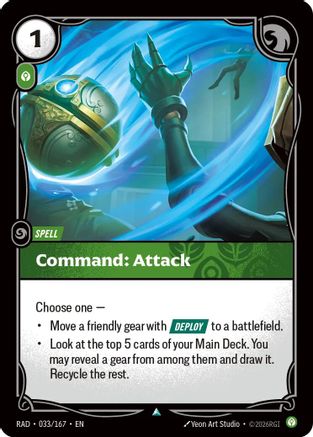 Command: Attack (033/167) - RAD - Uncommon