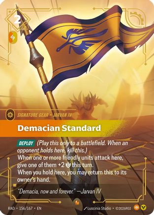 Demacian Standard (156/167) - RAD - Epic - Foil