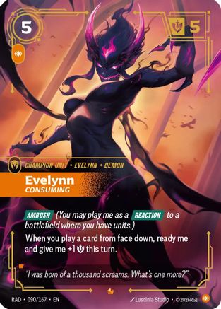 Evelynn, Consuming (090/167) - RAD - Epic - Foil