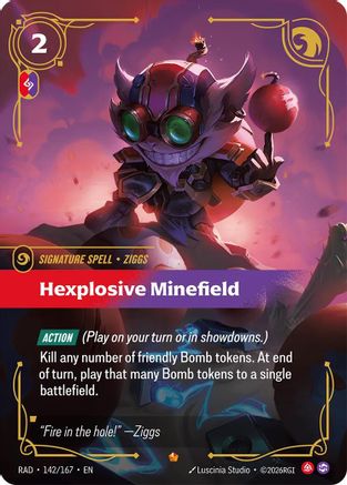 Hexplosive Minefield (142/167) - RAD - Epic - Foil