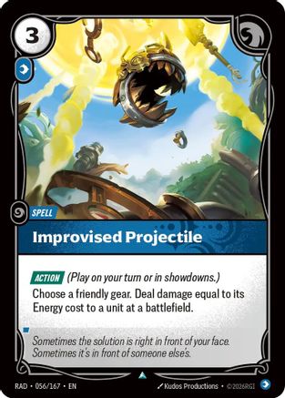 Improvised Projectile (056/167) - RAD - Uncommon - Foil