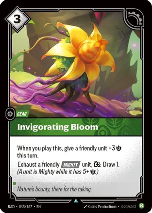Invigorating Bloom (035/167) - RAD - Uncommon