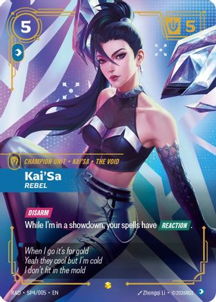 Kai'Sa, Rebel (SP) (SP4/005) - RAD - Showcase - Foil
