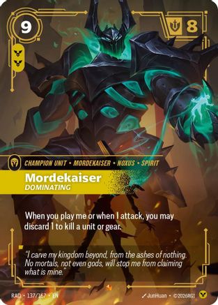 Mordekaiser, Dominating (137/167) - RAD - Epic - Foil