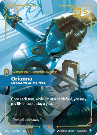 Orianna, Mechanical Marvel (068/167) - RAD - Epic - Foil