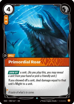 Primordial Roar (082/167) - RAD - Uncommon - Foil