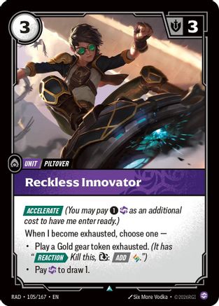 Reckless Innovator (105/167) - RAD - Uncommon - Foil