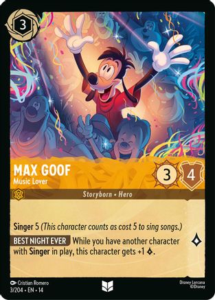 Max Goof - Music Lover (3/204) - HCA - Uncommon