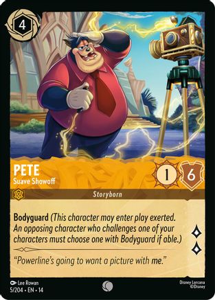 Pete - Suave Showoff (5/204) - HCA - Common - Cold Foil