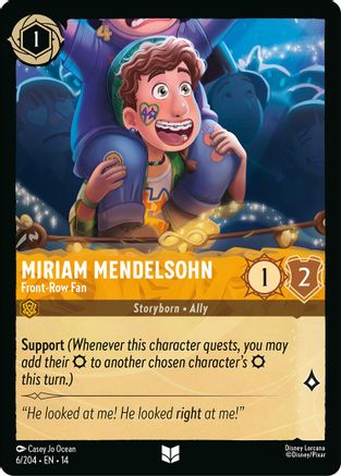 Miriam Mendelsohn - Front-Row Fan (6/204) - HCA - Uncommon