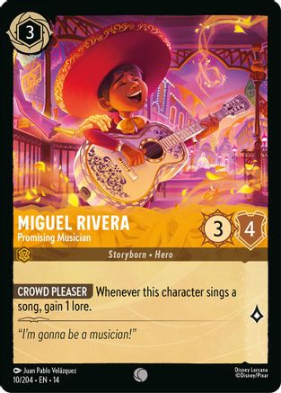 Miguel Rivera - Promising Musician (10/204) - HCA - Common - Cold Foil