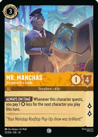 Mr. Manchas - Service with a Smile (13/204) - HCA - Common - Cold Foil