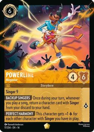 Powerline - Megastar (17/204) - HCA - Legendary - Cold Foil