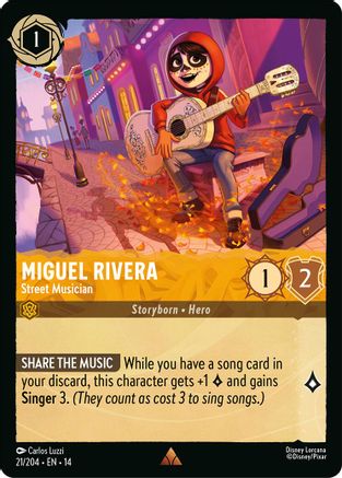 Miguel Rivera - Street Musician (21/204) - HCA - Rare