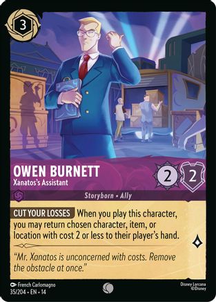 Owen Burnett - Xanatos's Assistant (35/204) - HCA - Common - Cold Foil