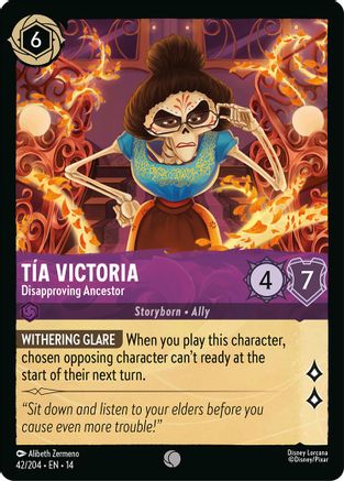 Tia Victoria - Disapproving Ancestor (42/204) - HCA - Common - Cold Foil