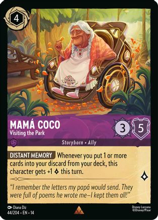 Mama Coco - Visiting the Park (44/204) - HCA - Rare - Cold Foil