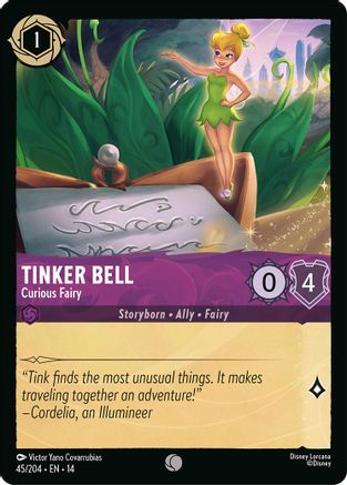 Tinker Bell - Curious Fairy (45/204) - HCA - Common - Cold Foil