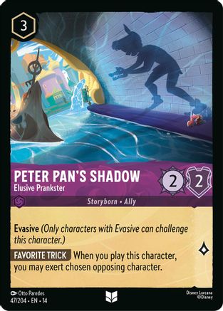 Peter Pan's Shadow - Elusive Prankster (47/204) - HCA - Uncommon